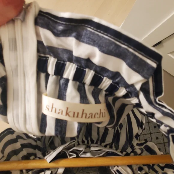 NWOT-SZ.6 Striped Jumper Navy & White - Picture 6 of 8